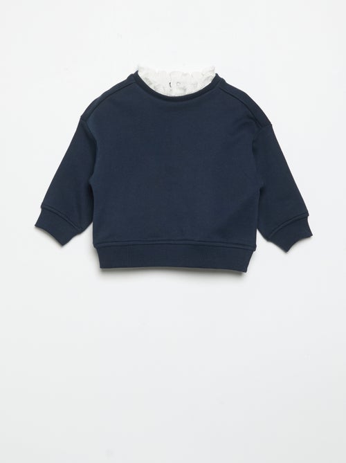 Conjunto de 2 peças - Sweatshirt + calças largas - Kiabi Conjunto de 2 peças - Sweatshirt + calças largas - Kiabi