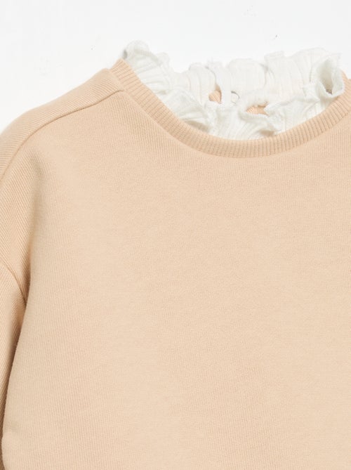 Conjunto de 2 peças - Sweatshirt + calças largas - Kiabi