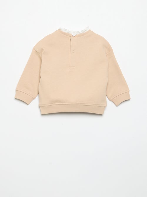 Conjunto de 2 peças - Sweatshirt + calças largas - Kiabi