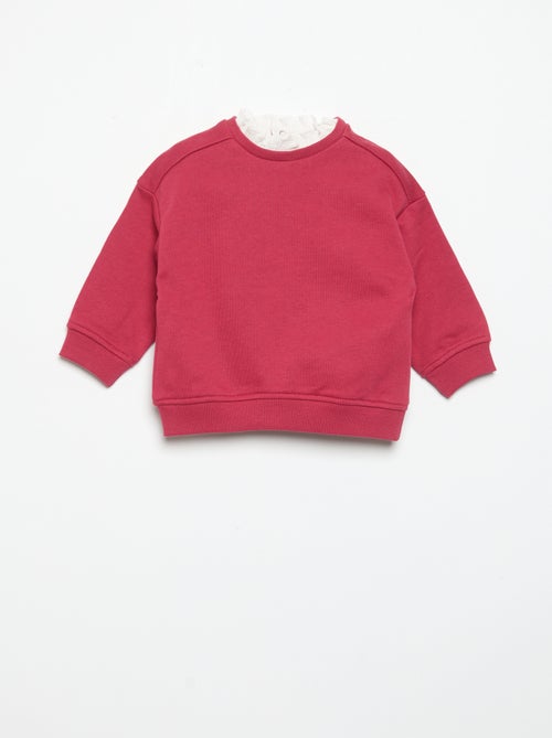 Conjunto de 2 peças - Sweatshirt + calças largas - Kiabi