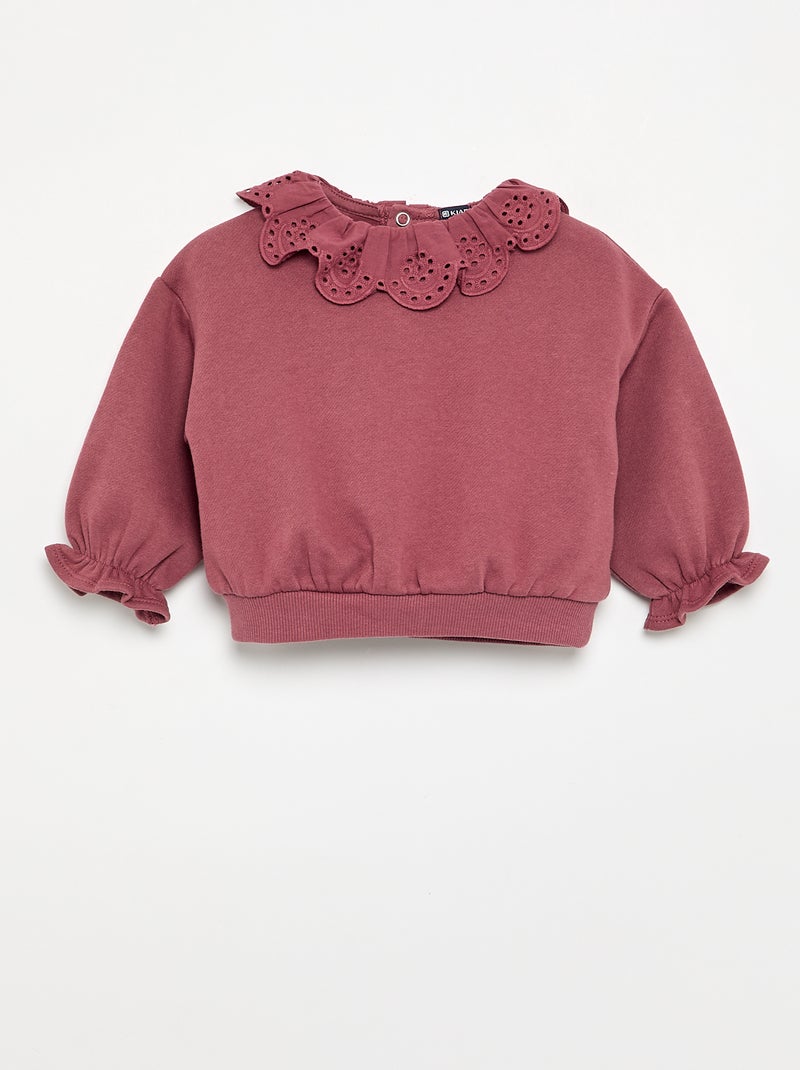 Conjunto de 2 peças - sweatshirt + calças Rosa - Kiabi