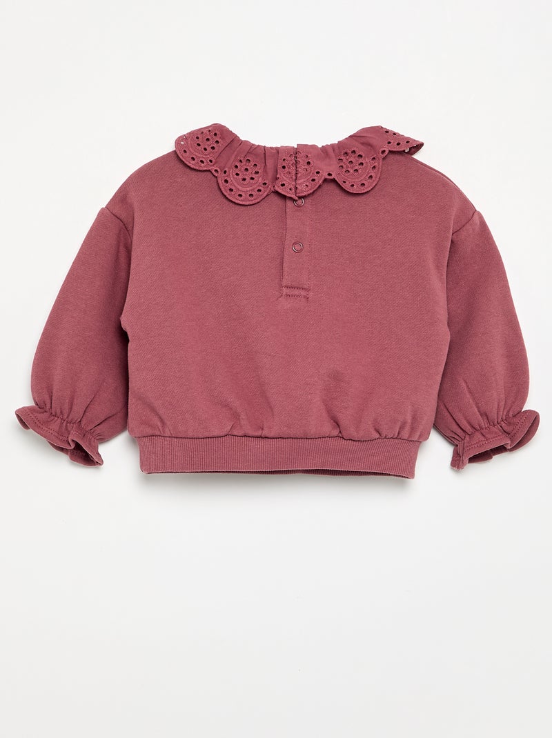 Conjunto de 2 peças - sweatshirt + calças Rosa - Kiabi