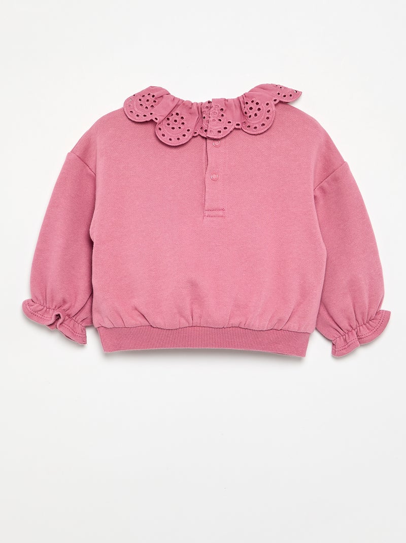 Conjunto de 2 peças - sweatshirt + calças Rosa - Kiabi