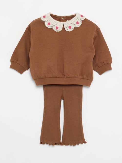 Conjunto de 2 peças - sweatshirt + legging - Kiabi