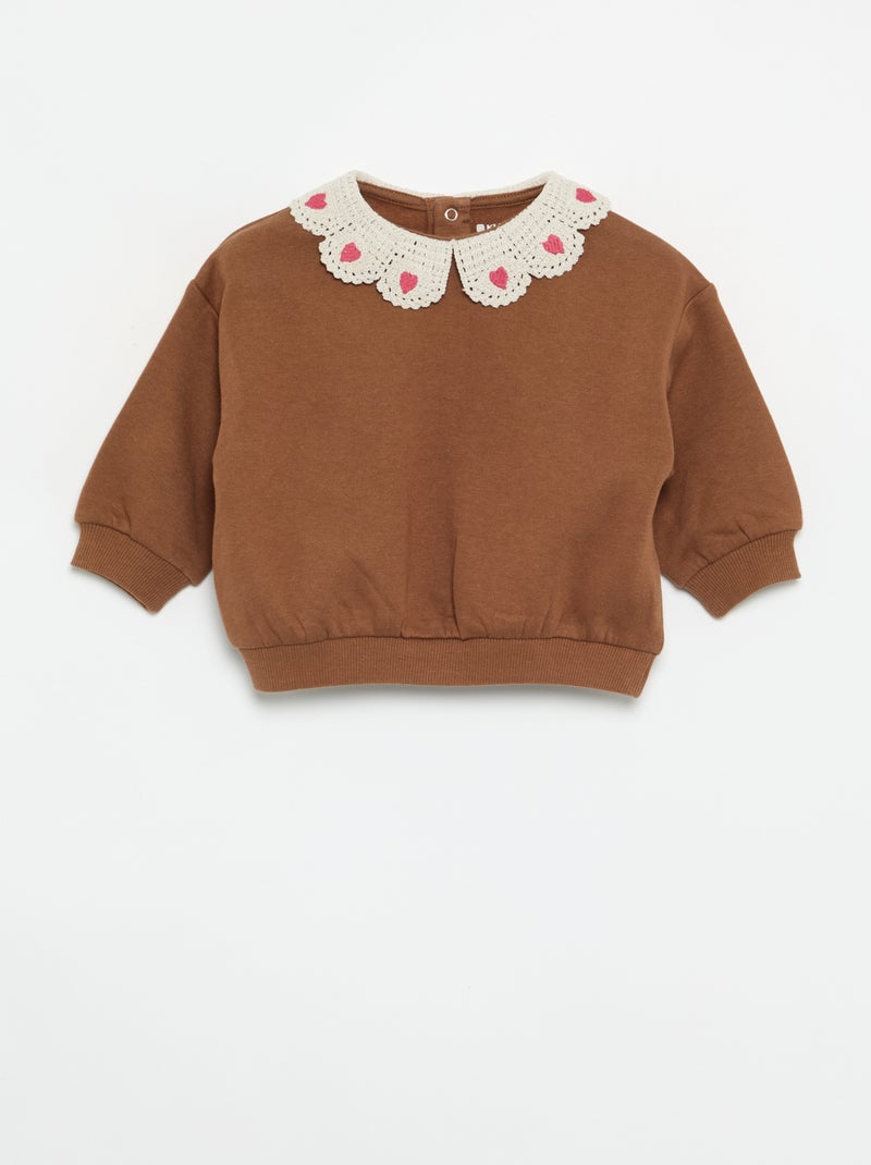 Conjunto de 2 peças - sweatshirt + legging Castanho - Kiabi
