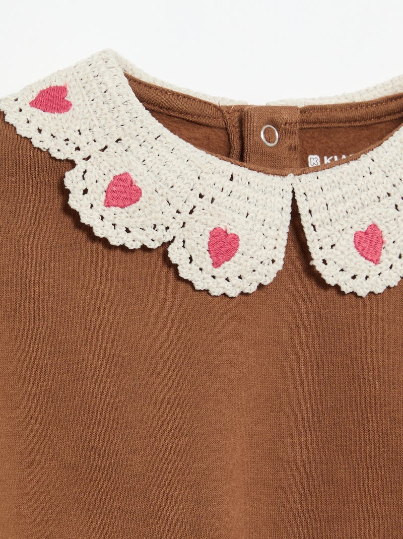 Conjunto de 2 peças - sweatshirt + legging Castanho - Kiabi