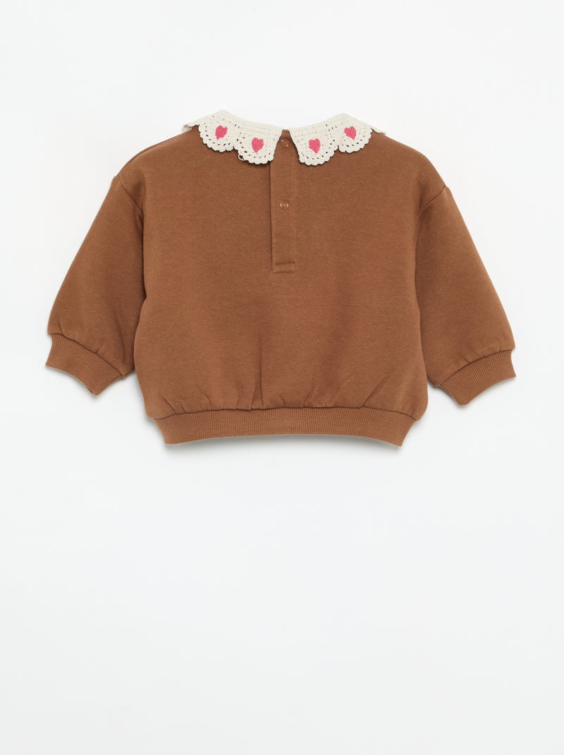 Conjunto de 2 peças - sweatshirt + legging Castanho - Kiabi