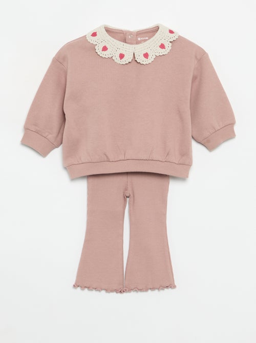 Conjunto de 2 peças - sweatshirt + legging - Kiabi
