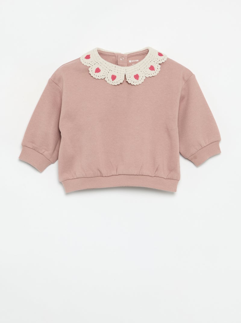 Conjunto de 2 peças - sweatshirt + legging Rosa - Kiabi