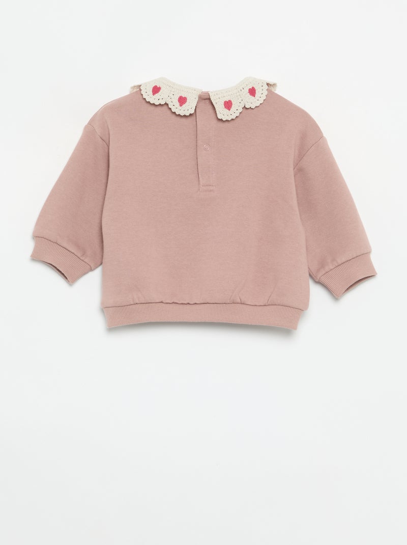 Conjunto de 2 peças - sweatshirt + legging Rosa - Kiabi