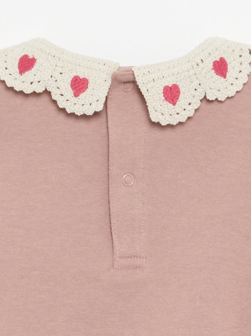 Conjunto de 2 peças - sweatshirt + legging Rosa - Kiabi