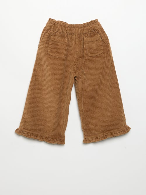 Conjunto de 2 peças - T-shirt + calças de veludo - Kiabi