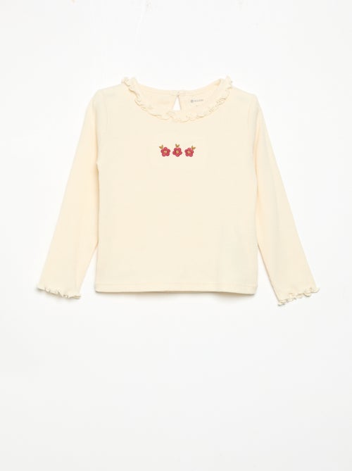 Conjunto de 2 peças - T-shirt + calças de veludo - Kiabi