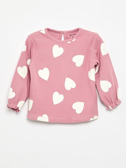 Conjunto de 2 peças - T-shirt de manga comprida + legging - Kiabi