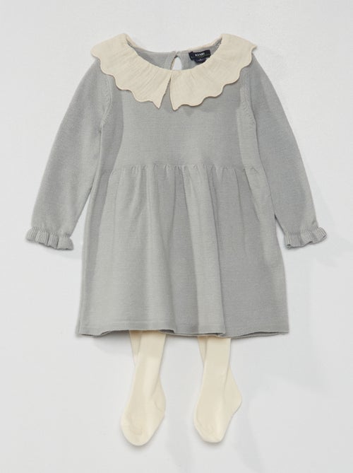 Conjunto de 2 peças - Vestido + collants - Kiabi