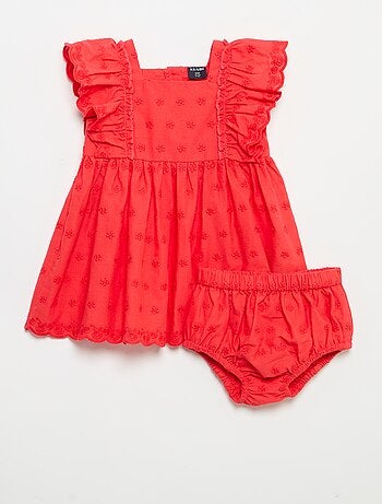 Conjunto de 2 peças - vestido sem mangas + cuequinha