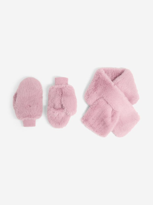 Conjunto de 2 peças: cachecol + luvas - Kiabi Conjunto de 2 peças: cachecol + luvas - Kiabi