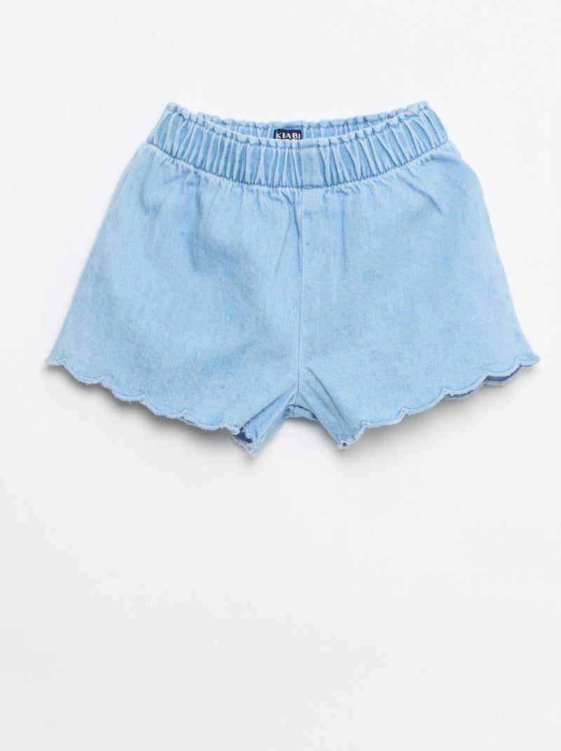 Conjunto de 2 peças: calções + T-shirt de calças de ganga Azul - Kiabi