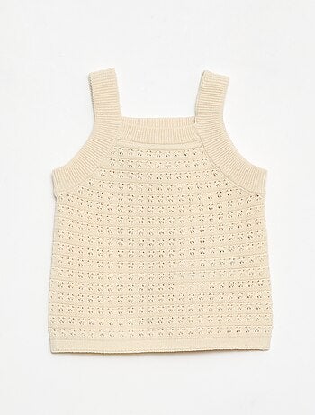 Conjunto de 2 peças: calções + t-shirt em croché