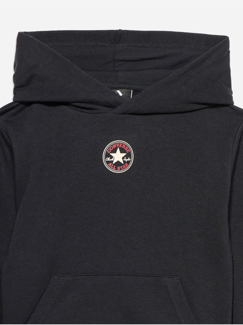 Conjunto de 2 peças: camisola com capuz e calças - converse Preto - Kiabi