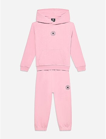Conjunto de 2 peças: camisola com capuz e calças - converse