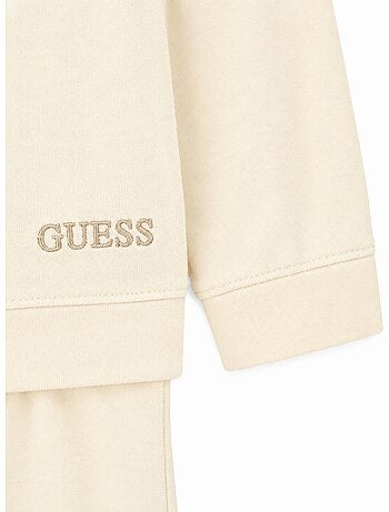 Conjunto de 2 peças: camisola com capuz e calças - guess kids