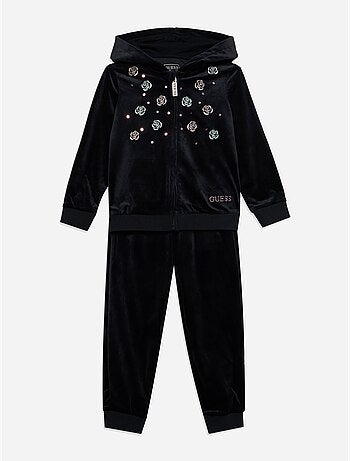 Conjunto de 2 peças: camisola com capuz e calças - guess kids