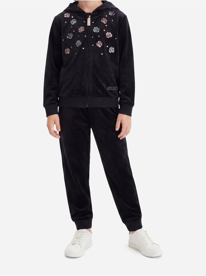 Conjunto de 2 peças: camisola com capuz e calças - guess kids Preto - Kiabi