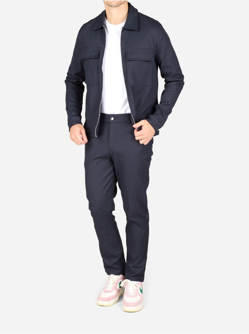 Conjunto de 2 peças com casaco - frilivin Azul escuro - Kiabi