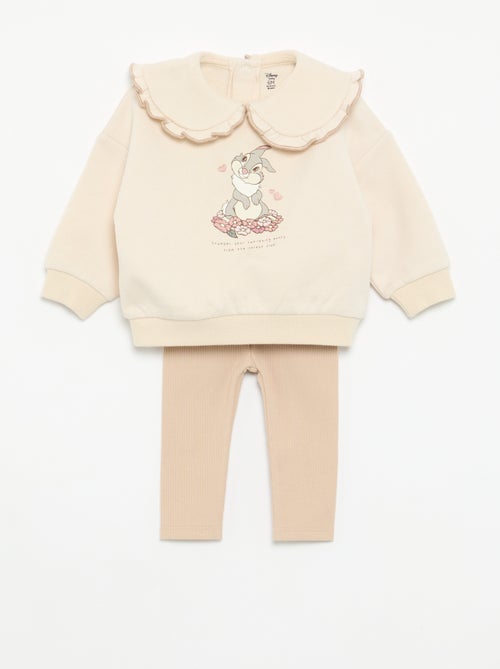 Conjunto de 2 peças \'Disney\' - Sweat + legging - Kiabi