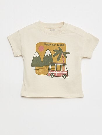 Conjunto de 2 peças em algodão T-shirt + calções