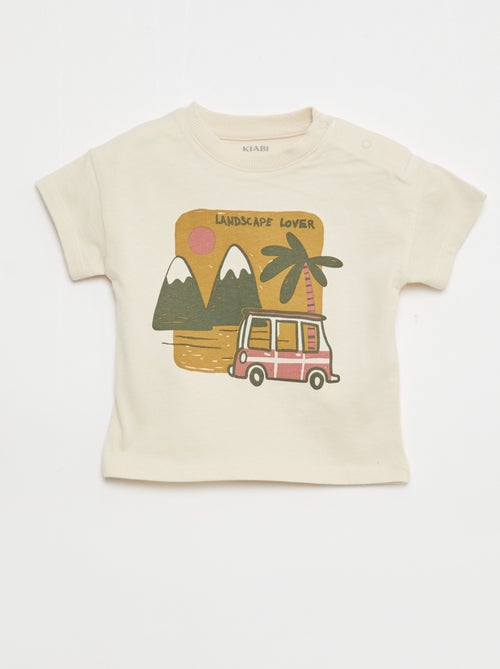 Conjunto de 2 peças em algodão T-shirt + calções - Kiabi