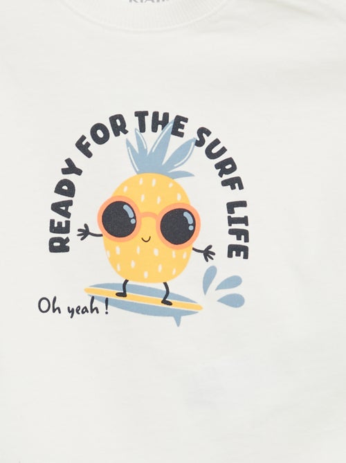 Conjunto de 2 peças em algodão T-shirt + calções - Kiabi