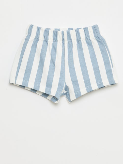 Conjunto de 2 peças em algodão T-shirt + calções - Kiabi