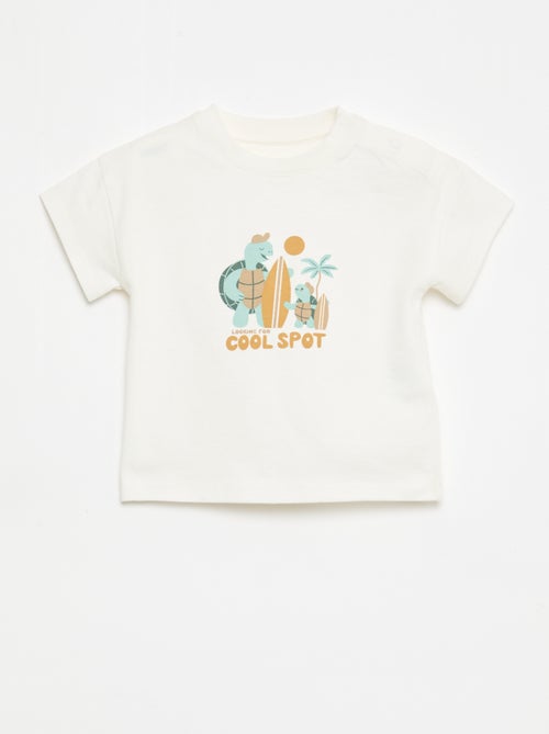 Conjunto de 2 peças em algodão T-shirt + calções - Kiabi