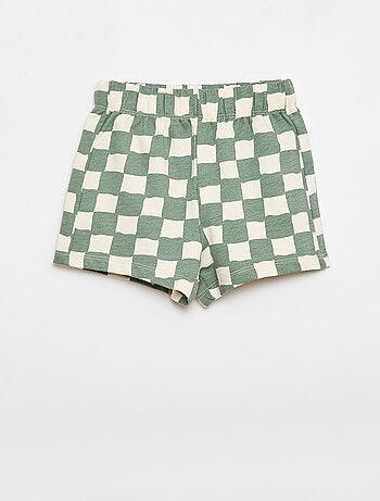 Conjunto de 2 peças em algodão T-shirt + calções