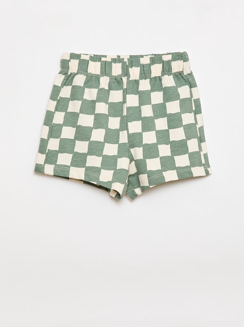 Conjunto de 2 peças em algodão T-shirt + calções - Kiabi