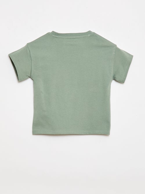 Conjunto de 2 peças em algodão T-shirt + calções - Kiabi