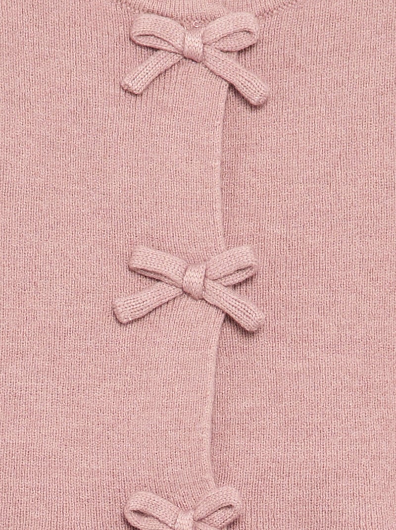 Conjunto de 2 peças em malha - Camisola + legging Rosa - Kiabi
