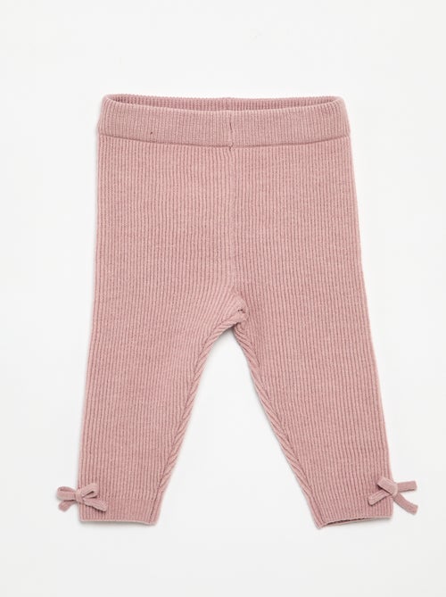 Conjunto de 2 peças em malha - Camisola + legging - Kiabi