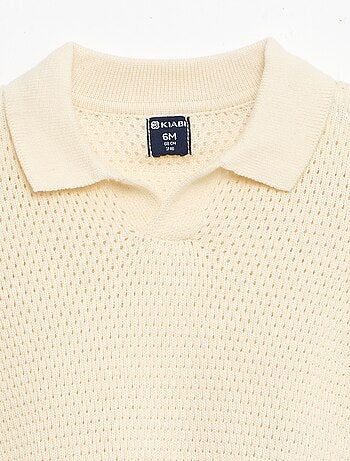 Conjunto de 2 peças em malha - T-shirt polo + calções