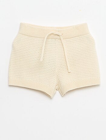 Conjunto de 2 peças em malha - T-shirt polo + calções