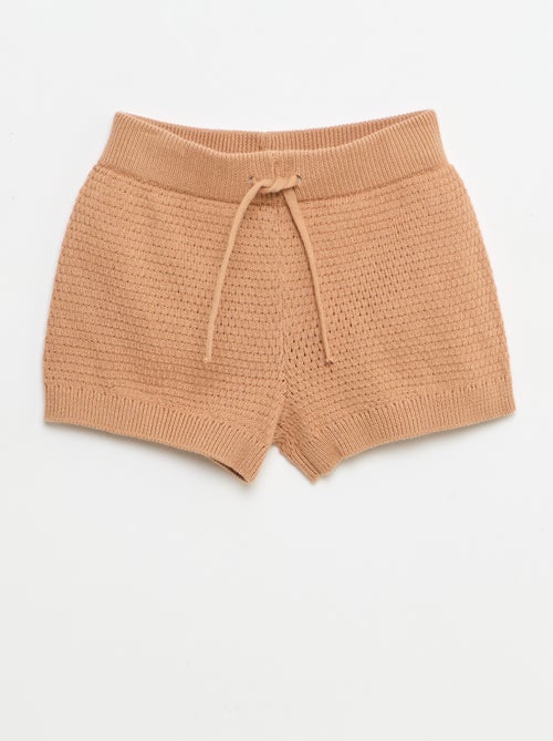 Conjunto de 2 peças em malha - T-shirt polo + calções - Kiabi