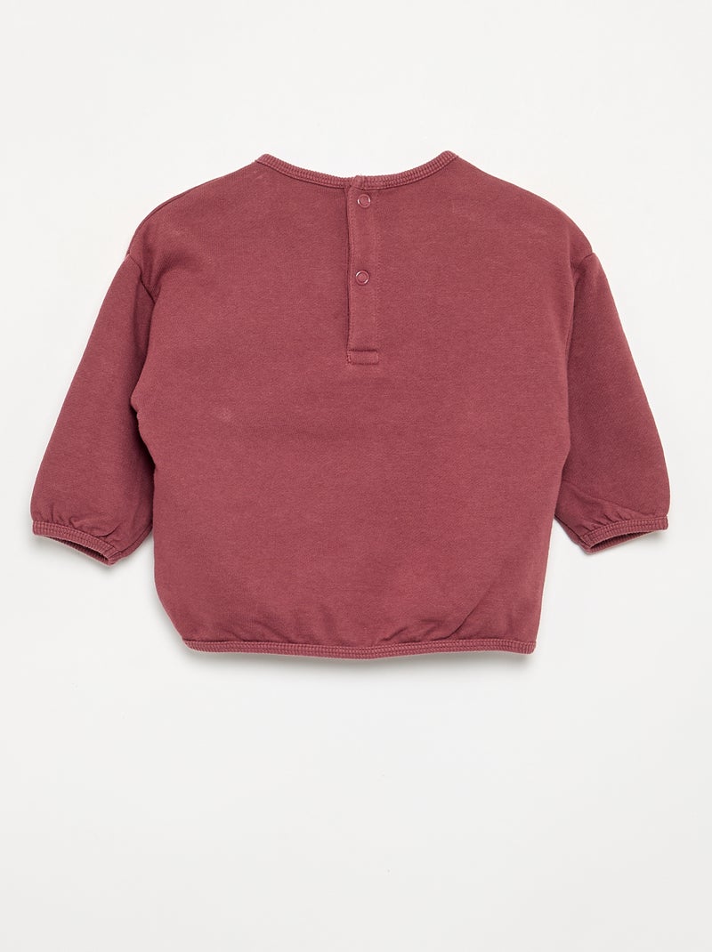 Conjunto de 2 peças em moletão Vermelho - Kiabi