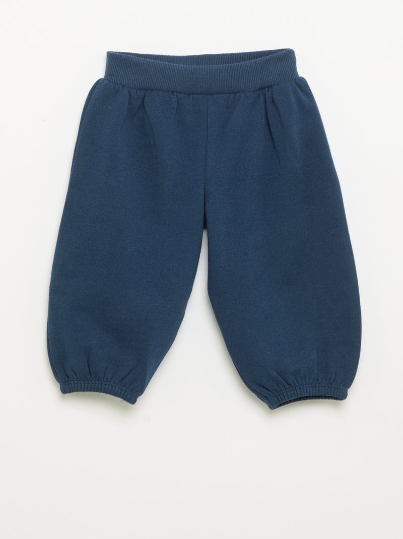Conjunto de 2 peças em polar - sweat + calças de jogging Azul marinho - Kiabi