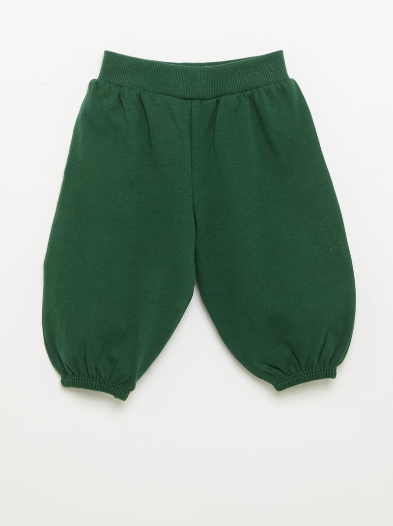 Conjunto de 2 peças em polar - sweat + calças de jogging Verde escuro - Kiabi