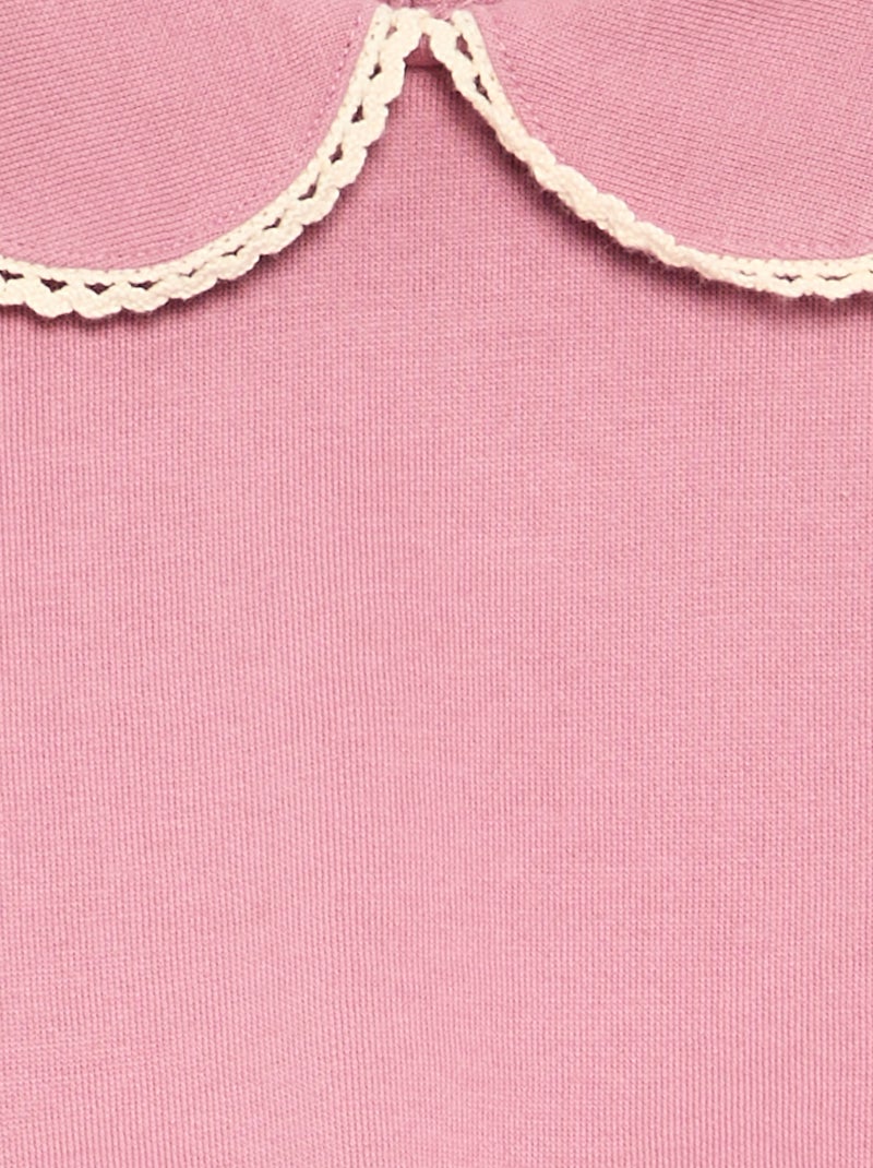 Conjunto de 2 peças em polar - Sweatshirt + calças de jogging Rosa - Kiabi