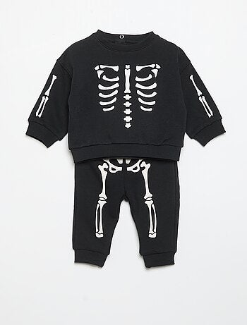 Conjunto de 2 peças 'Halloween' - Sweat + calças de jogging