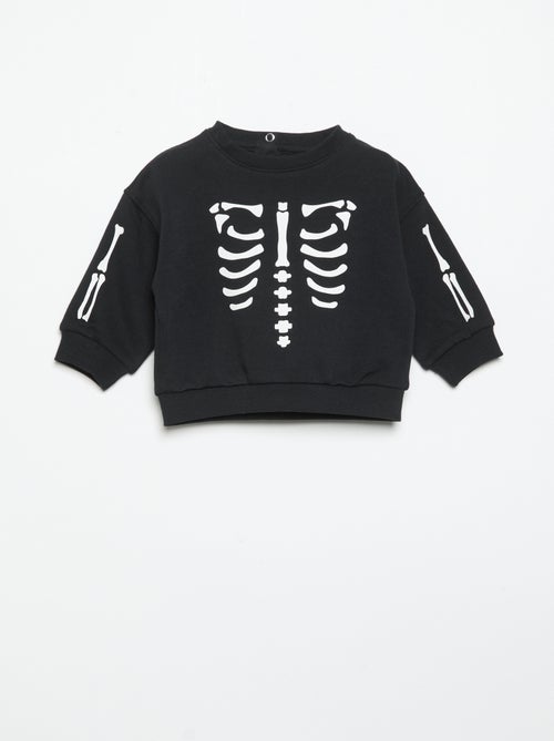 Conjunto de 2 peças 'Halloween' - Sweat + calças de jogging - Kiabi