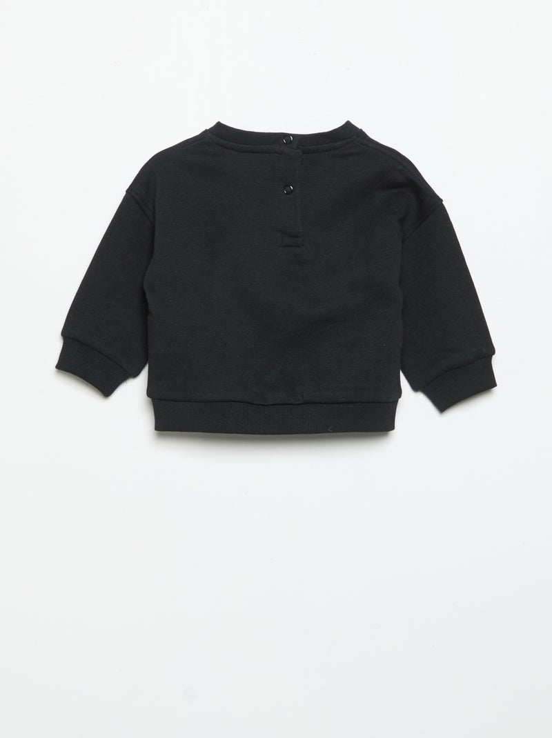 Conjunto de 2 peças 'Halloween' - Sweat + calças de jogging Preto - Kiabi